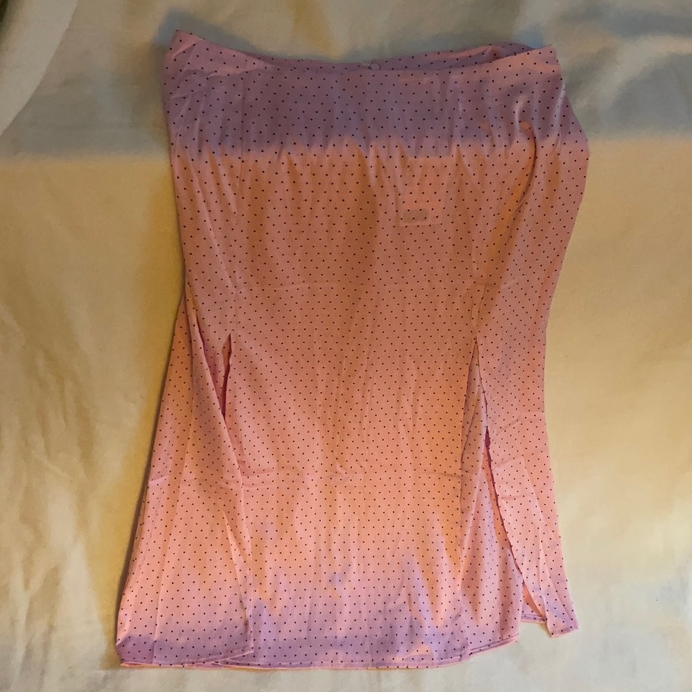 Pink and black skirt